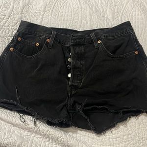 Levi's 501 Button Fly Cut Off Shorts Women's 32